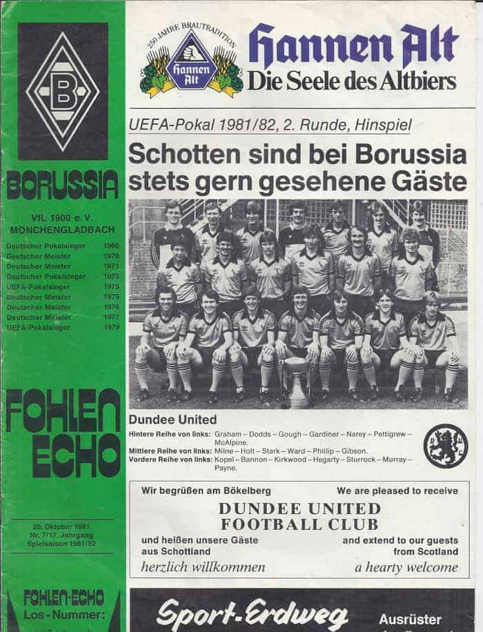 Borussia Moenchengladbach v Dundee United FC